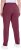 Ulla Popken Basic Drawstring Elastic Waist Cotton Blend Joggers Dark Berry - Teksad & Püksid Suuremates Suurustes – Plus Size - 