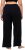 Ulla Popken Wide Leg Smocked Waist Knit Pants Black - Teksad & Püksid Suuremates Suurustes – Plus Size - 