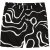JP1880 Bermuda Shorts Soft Viscose All-over Print Black - Lühikesed Püksid - Lühikesed Püksid suured suurused: W40-W60