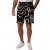 JP1880 Bermuda Shorts Soft Viscose All-over Print Black - Lühikesed Püksid - Lühikesed Püksid suured suurused: W40-W60
