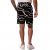 JP1880 Bermuda Shorts Soft Viscose All-over Print Black - Lühikesed Püksid - Lühikesed Püksid suured suurused: W40-W60