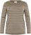 Kaffe Curve Linia Boatneck Pullover Morel Melange with Silver Lurex - Kudumid - 