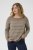 Kaffe Curve Linia Boatneck Pullover Morel Melange with Silver Lurex - Kudumid - 