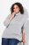 Ulla Popken Basic Long Sleeve Slim Fit Turtleneck Light Grey Melange - Sviitrid ja dressipluusid - Mugavad dressipluusid ja kudumid