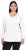 Ulla Popken Back To Basics V-Neck Relaxed Fit Cotton Tee Snow White - T-särgid - 