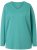 Ulla Popken Back To Basics V-Neck Relaxed Fit Cotton Tee Green - Ulla Popken - 