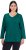 Ulla Popken Back To Basics V-Neck Relaxed Fit Cotton Tee Teal Green - T-särgid - 