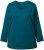 Ulla Popken Back To Basics V-Neck Relaxed Fit Cotton Tee Cerulean - T-särgid - 
