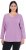 Ulla Popken Back To Basics V-Neck Relaxed Fit Cotton Tee Lavender - T-särgid - 