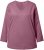Ulla Popken Back To Basics V-Neck Relaxed Fit Cotton Tee Dark Rose - T-särgid - 