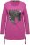 Ulla Popken Tie Hem Long Sleeve Graphic Tee Berry - Trükitud/pildiga T-särgid naistele - 