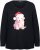 Ulla Popken Puppy Graphic Christmas Long Sleeve T-Shirt Black - T-särgid - 