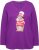 Ulla Popken Christmas Squirrel Long Sleeve Graphic Tee Dark Purple - Trükitud/pildiga T-särgid naistele - 