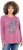 Ulla Popken Inverted Seam Long Sleeve Graphic Tee Dark Rose - Trükitud/pildiga T-särgid naistele - 