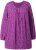 Ulla Popken Pleated Confetti Print Long Sleeve Tee Light Plum - Trükitud/pildiga T-särgid naistele - 