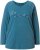 Ulla Popken Dream Rhinestone Lettering Long Sleeve Tee Teal - Trükitud/pildiga T-särgid naistele - 