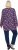 Ulla Popken Pleated Long Sleeve Floral Knit Tunic Ink Blue - Trükitud/pildiga T-särgid naistele - 