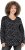 Ulla Popken Allover Printed Long Sleeve Tee Black - Trükitud/pildiga T-särgid naistele - 
