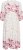 Kaffe Curve Rosa Midi Dress White Rose Border Flower - Kleidid - 