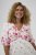 Kaffe Curve Rosa Midi Dress White Rose Border Flower - Kleidid - 