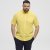 North Latitude Shirt Linen Cotton Short Sleeve Yellow - Särgid - Meeste suured särgid 2XL – 8XL