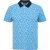 North Latitude Polo Pique Printed Turquoise - Polosärgid - Meeste suured polosärgid 2XL – 8XL