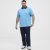 North Latitude Polo Pique Printed Turquoise - Polosärgid - Meeste suured polosärgid 2XL – 8XL