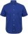 North Latitude Shirt Linen Cotton Short Sleeve Blue - Särgid - Meeste suured särgid 2XL – 8XL