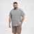 North Latitude Shirt Short Sleeve Checked Grey - Särgid - Meeste suured särgid 2XL – 8XL