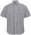 North Latitude Shirt Short Sleeve Checked Grey - Särgid - Meeste suured särgid 2XL – 8XL