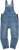 JP1880 Dungarees Denim Adjustable Straps Blue - Teksad ja püksid - Meeste suured teksad W40 – W70