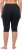 Ulla Popken Stretch Knit Bike Shorts Blue - Teksad & Püksid Suuremates Suurustes – Plus Size - 