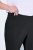 Ulla Popken Bengaline Elastic Waist Stretch Capri Pants Black - Kangapüksid - Naiste laiade säärtega kangaspüksid
