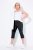 Ulla Popken Bengaline Elastic Waist Stretch Capri Pants Black - Kangapüksid - Naiste laiade säärtega kangaspüksid