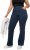 Ulla Popken Wide Leg Elastic Waist Mary Fit Marlene Stretch Jeans Denim Blue - Teksad & Püksid Suuremates Suurustes – Plus Size - 