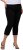 Ulla Popken Mony Stretch Capri Pants Black - Teksad & Püksid Suuremates Suurustes – Plus Size - 
