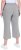 Ulla Popken Cool Linen Elastic Waist Capri Pants Light Grey Melange - Teksad & Püksid Suuremates Suurustes – Plus Size - 