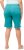 Ulla Popken Frayed Hemline Elastic Waistband Bermuda Shorts Bright Turquoise - Teksad & Püksid Suuremates Suurustes – Plus Size - 