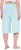 Ulla Popken Wide Leg Flared Bermuda Shorts Blue - Teksad & Püksid Suuremates Suurustes – Plus Size - 