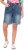 Ulla Popken Palm Print Denim Bermuda Shorts Blue Denim - Teksad & Püksid Suuremates Suurustes – Plus Size - 