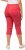 Ulla Popken Stretch Fit Raw Hem Capris Dark Coral - Teksad & Püksid Suuremates Suurustes – Plus Size - 
