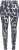 Ulla Popken Quick Drying Abstract Print Leggings Black - Teksad & Püksid Suuremates Suurustes – Plus Size - 
