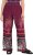 Ulla Popken Mixed Palm Print Elastic Waist Palazzo Pants Red - Teksad & Püksid Suuremates Suurustes – Plus Size - 