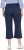 Ulla Popken Textured Elastic Waist Cropped Pants Navy - Ulla Popken - 