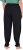 Ulla Popken Quick Drying Split Leg Elastic Waist Joggers Black - Teksad & Püksid Suuremates Suurustes – Plus Size - 