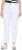 Ulla Popken Used Look 5 Pocket Comfy Waistband Mom Jeans Snow White - Teksad & Püksid Suuremates Suurustes – Plus Size - 