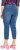 Ulla Popken Cropped Denim Look Stretch Fit Leggings Light Blue Denim - Teksad & Püksid Suuremates Suurustes – Plus Size - 