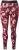 Ulla Popken Abstract Flower Print Performance Leggings Red - Teksad & Püksid Suuremates Suurustes – Plus Size - 