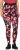 Ulla Popken Abstract Flower Print Performance Leggings Red - Teksad & Püksid Suuremates Suurustes – Plus Size - 