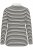 Kaffe Curve Miana Long Sleeve Polo Chalk with Black Stripe - Polosärgid - 